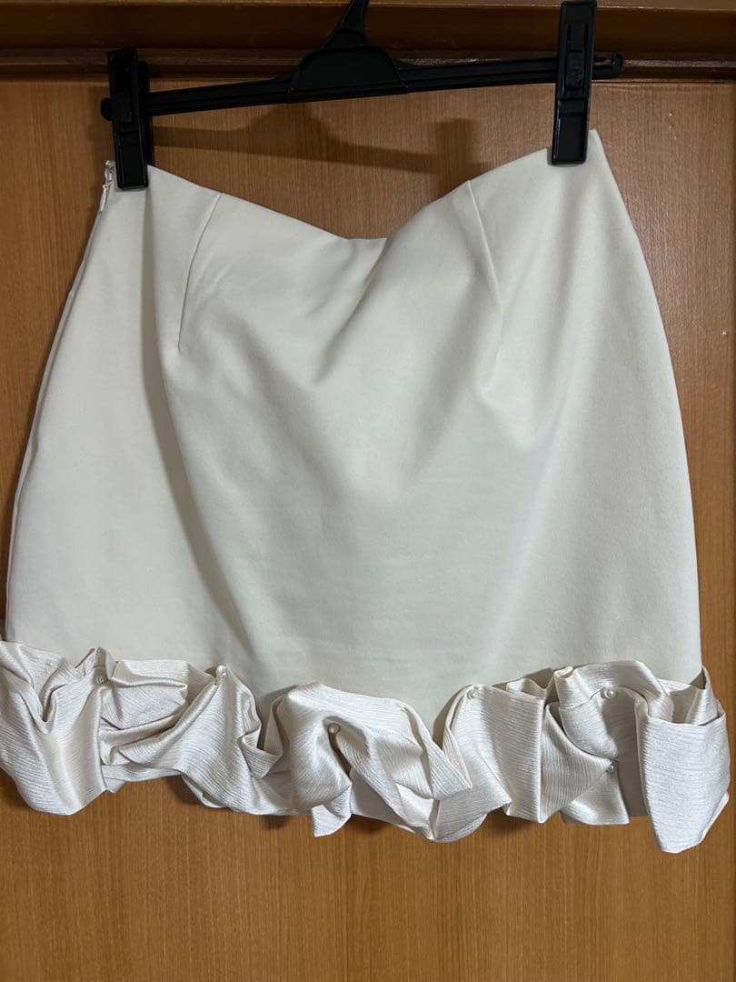 herlipto❤︎Volant Mini Skirt(ecru/Mサイズ)