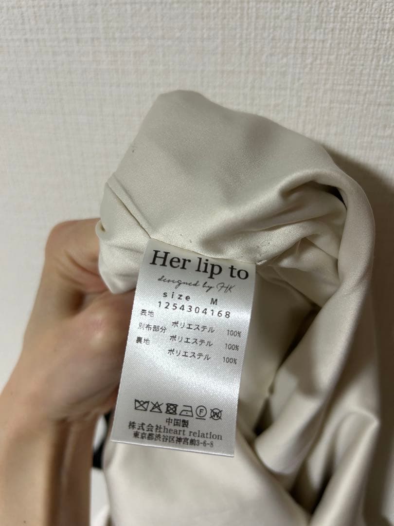 herlipto❤︎Volant Mini Skirt(ecru/Mサイズ)