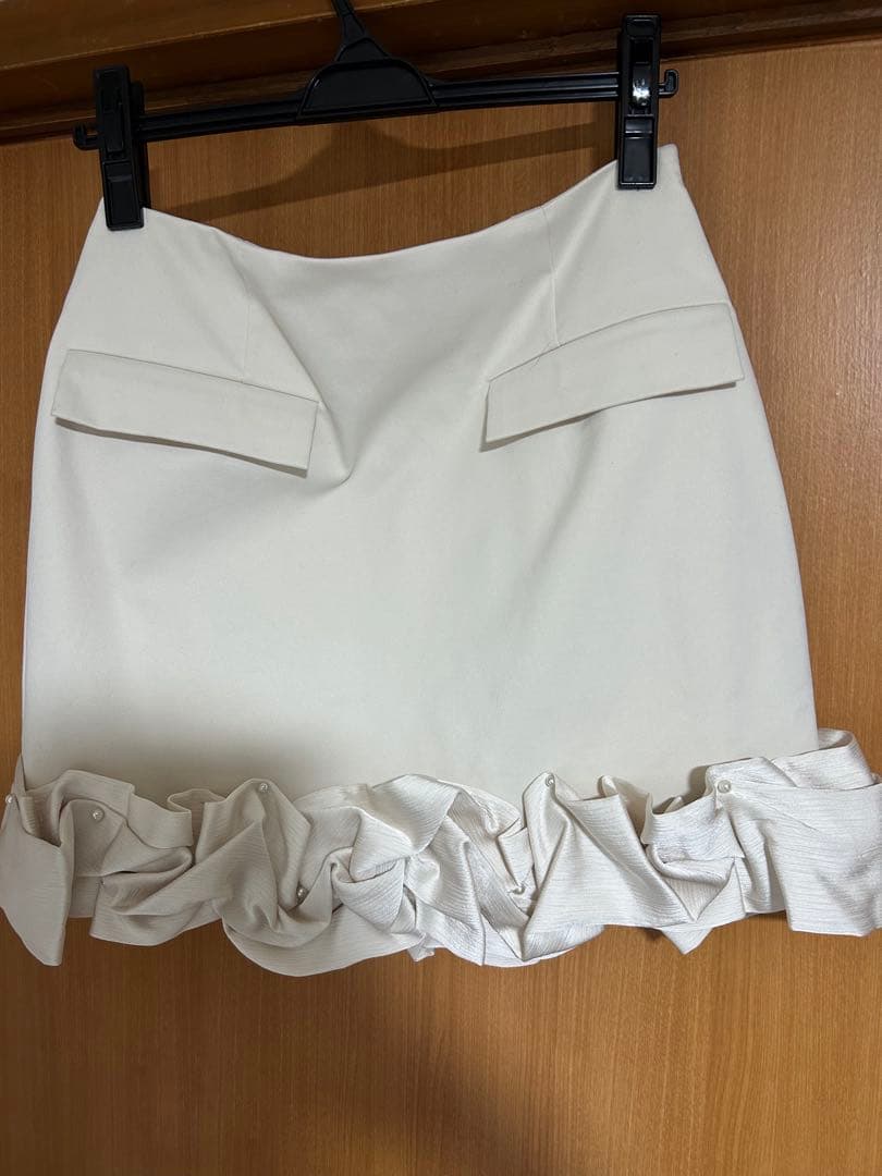 herlipto❤︎Volant Mini Skirt(ecru/Mサイズ)