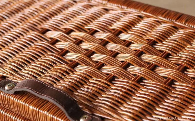 ラタン キャスター付 収納ボックス GK513MHR