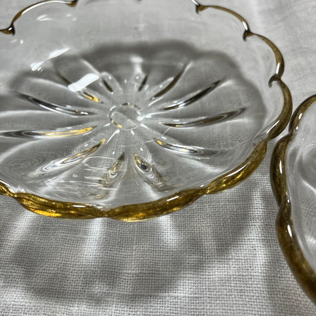 田井将博 豆皿 ガラス食器 2枚セット