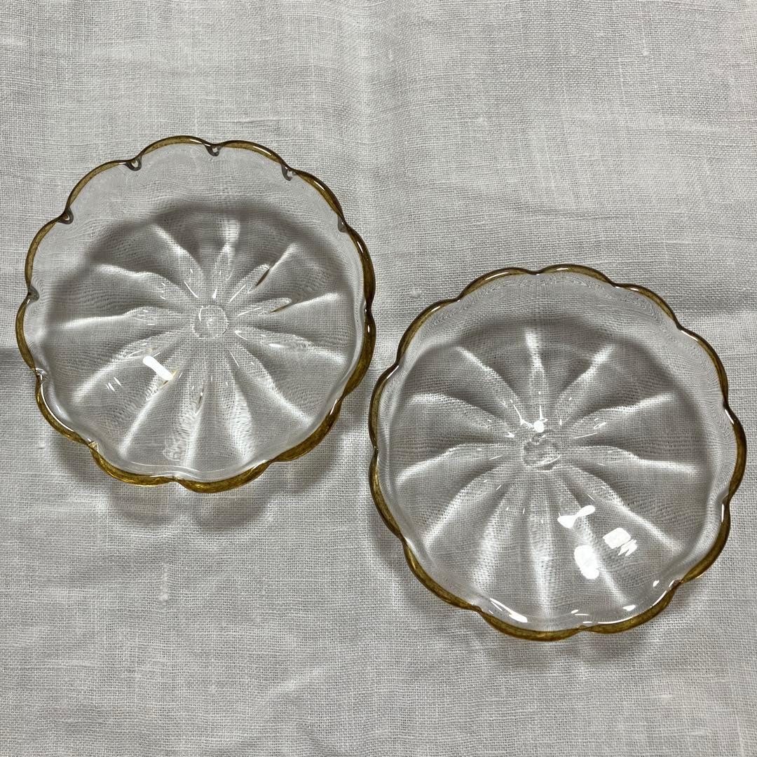 田井将博 豆皿 ガラス食器 2枚セット