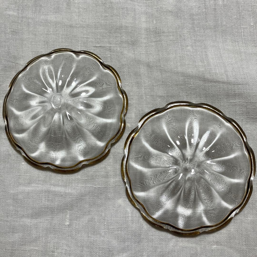 田井将博 豆皿 ガラス食器 2枚セット