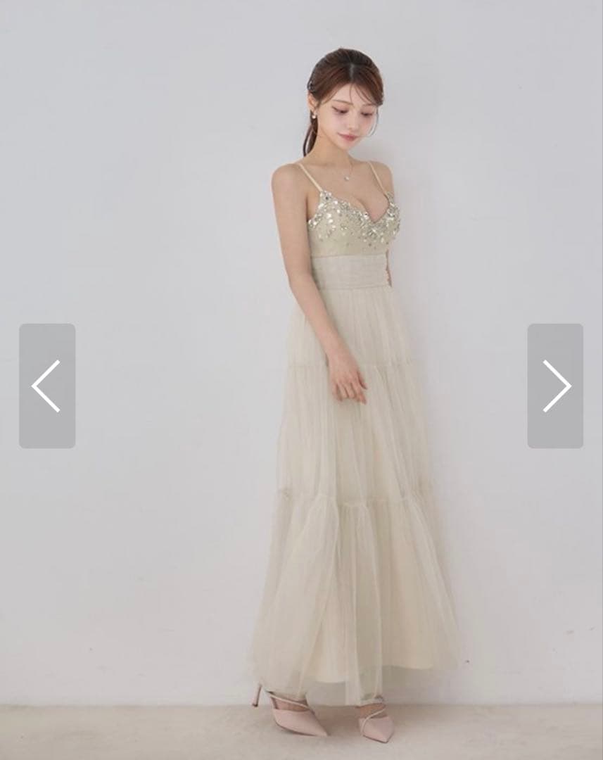 エンジェルアール キャバドレス ロングドレス チュール