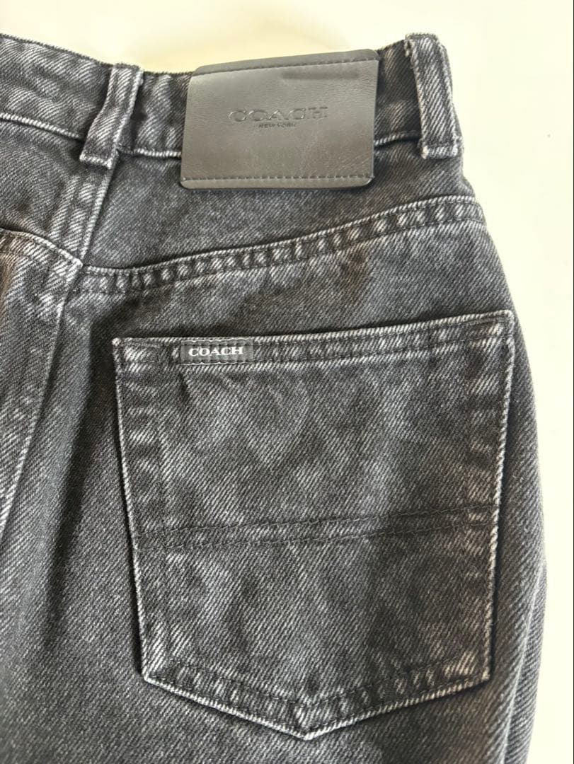 coach コーチ　デニム　スカート　シグネチャー　24 xs