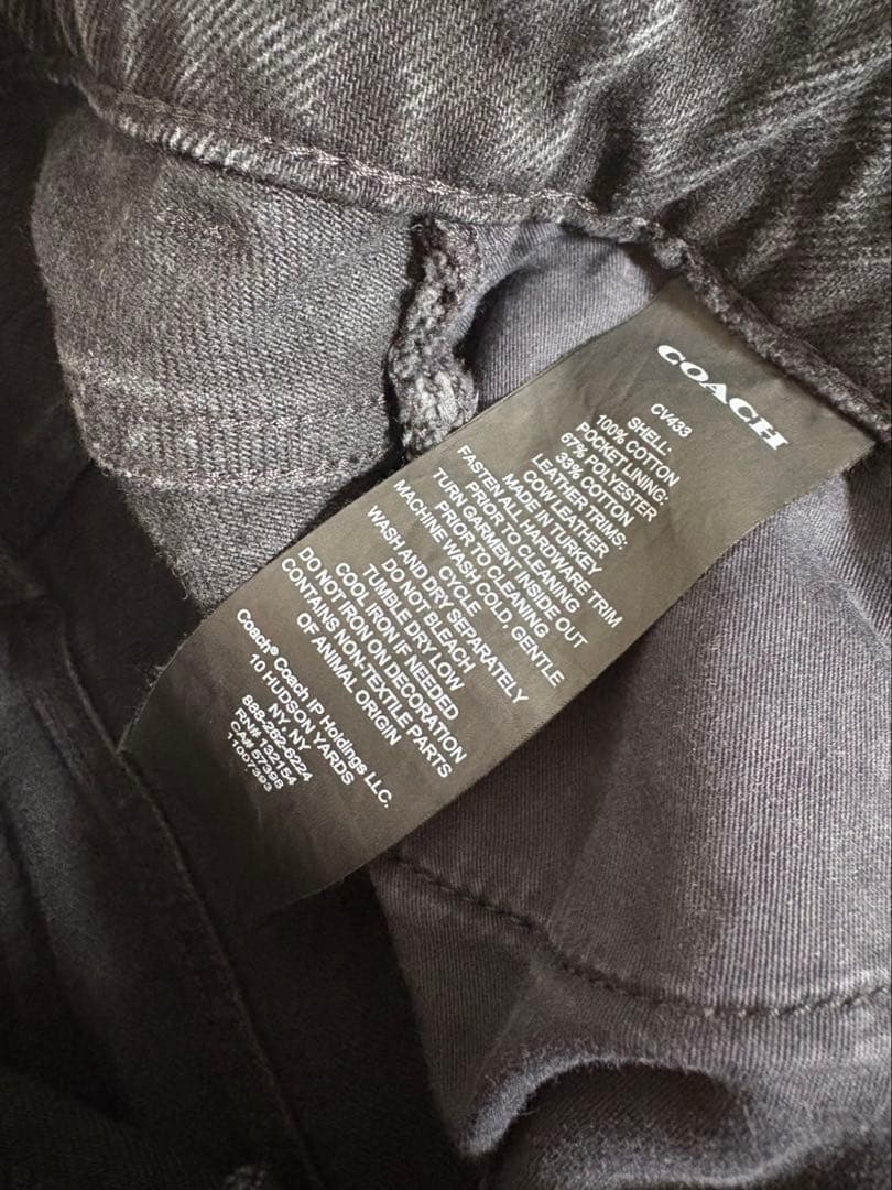 coach コーチ　デニム　スカート　シグネチャー　24 xs