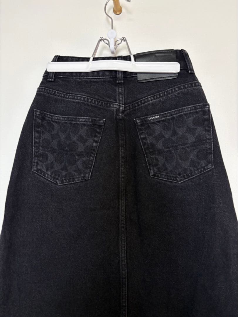 coach コーチ　デニム　スカート　シグネチャー　24 xs