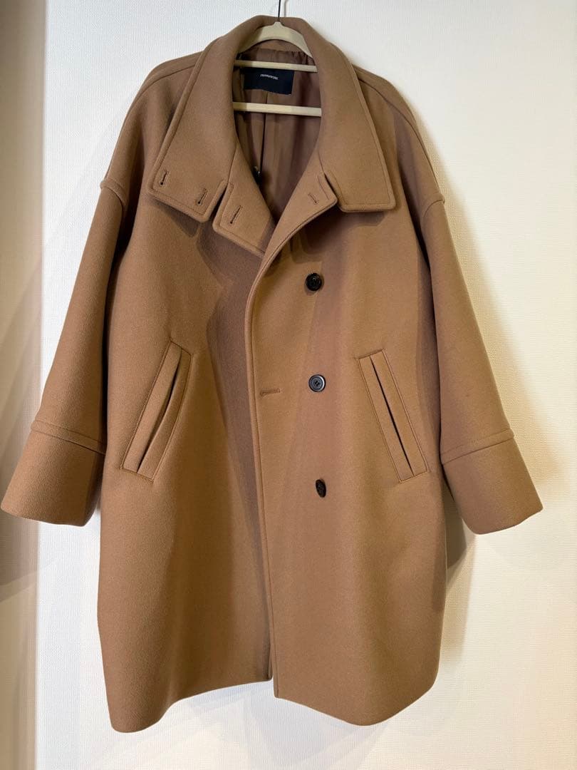 フレームワーク　メルトンスタンドポンチョコート