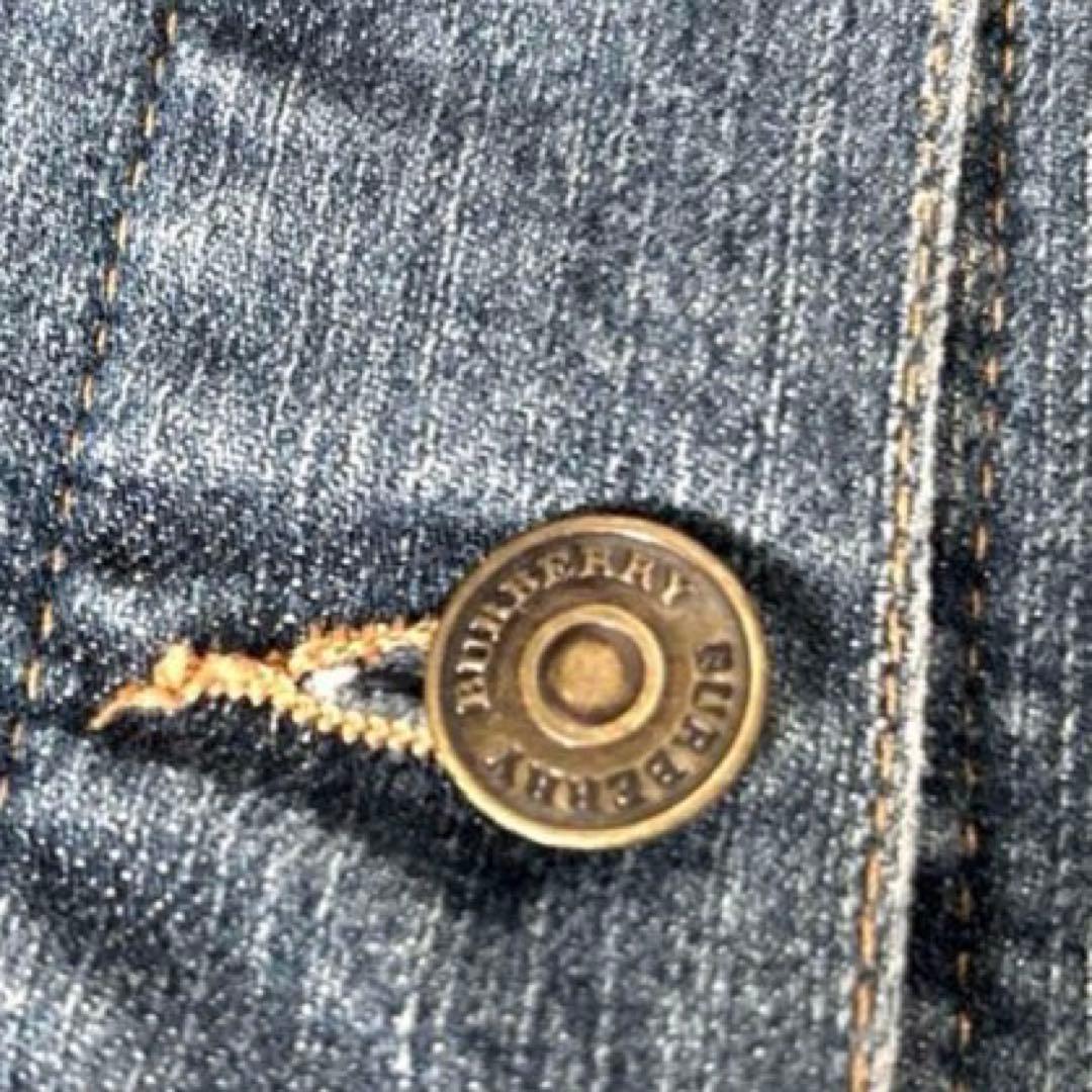 【美品✨】バーバリー　デニムジャケット　ウォッシャブル　ノバチェック　Gジャン