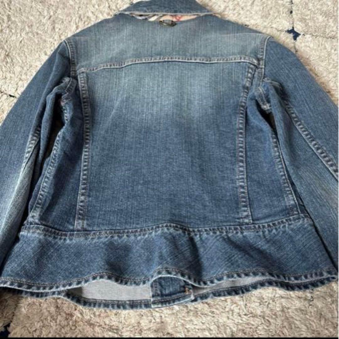 【美品✨】バーバリー　デニムジャケット　ウォッシャブル　ノバチェック　Gジャン