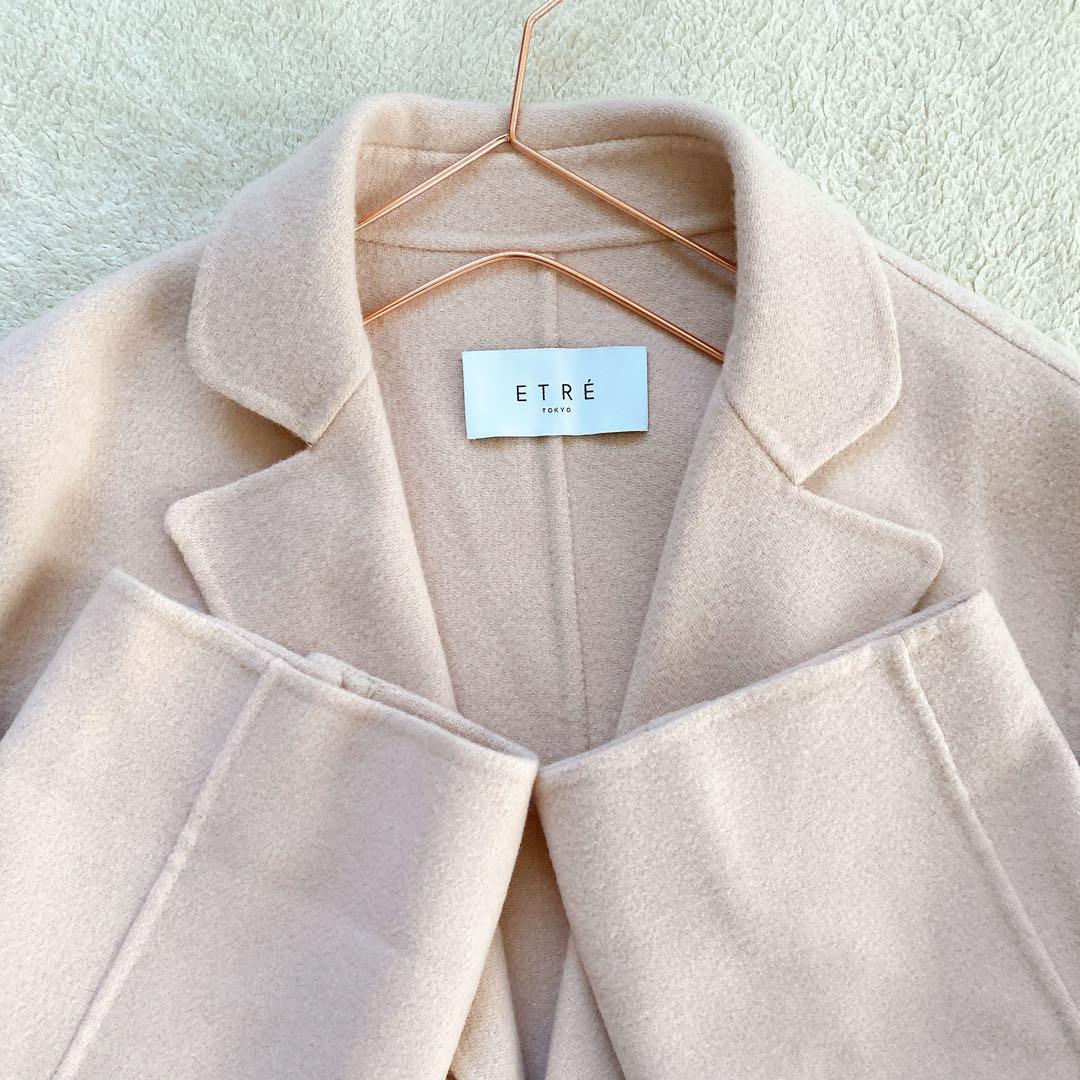 【ETRE TOKYO】美品　エトレトウキョウ　ピンク　ウールラバージャケット