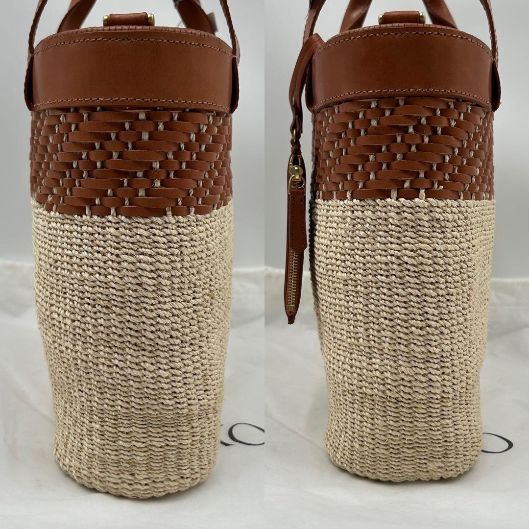 近年モデル✨極美品✨WAKO かごバッグ　ハンドバック　ラフィア　タウンユース