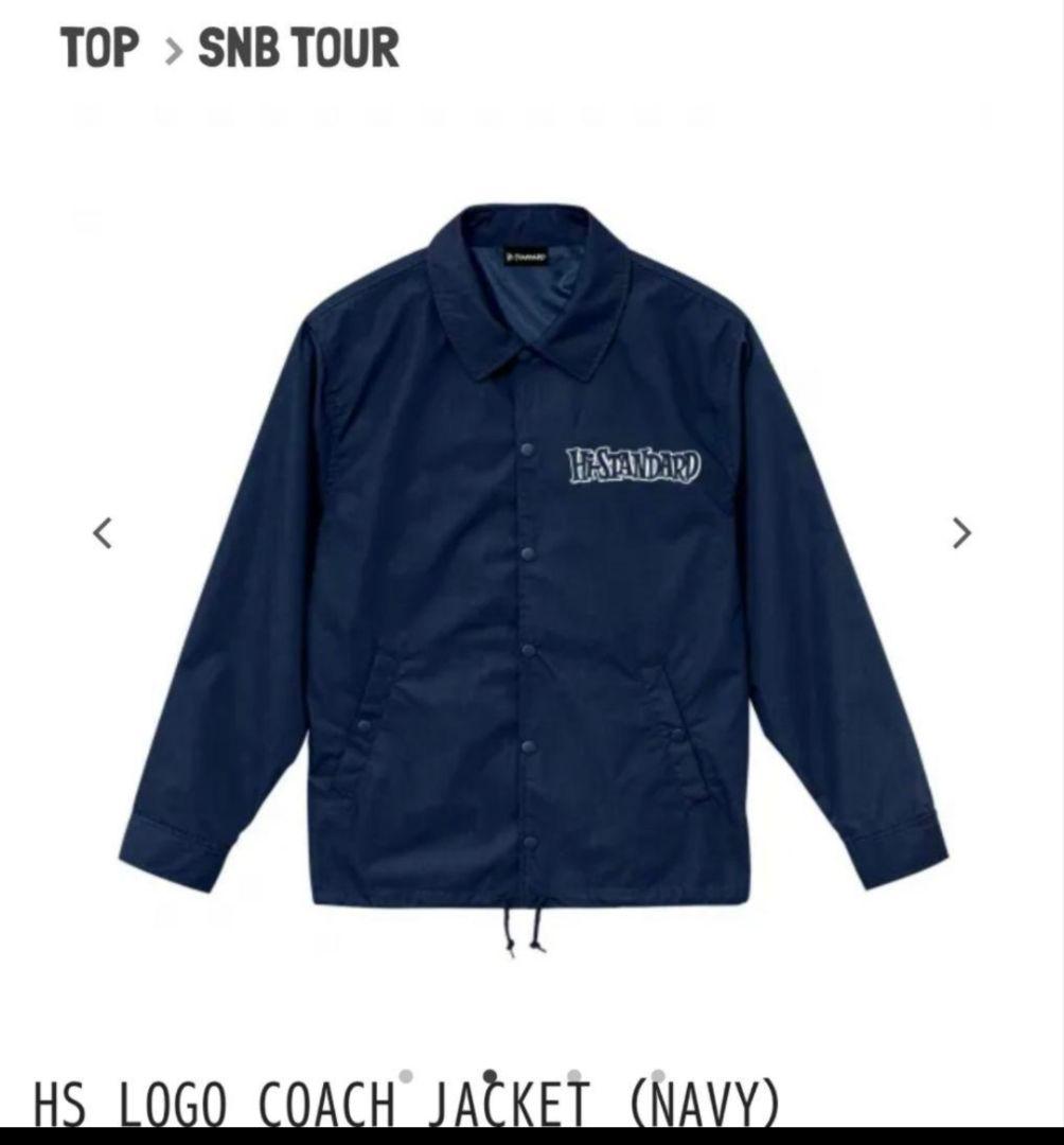 【新品未開封】Hi-STANDARD ロゴ コーチジャケット L 紺　ネイビー