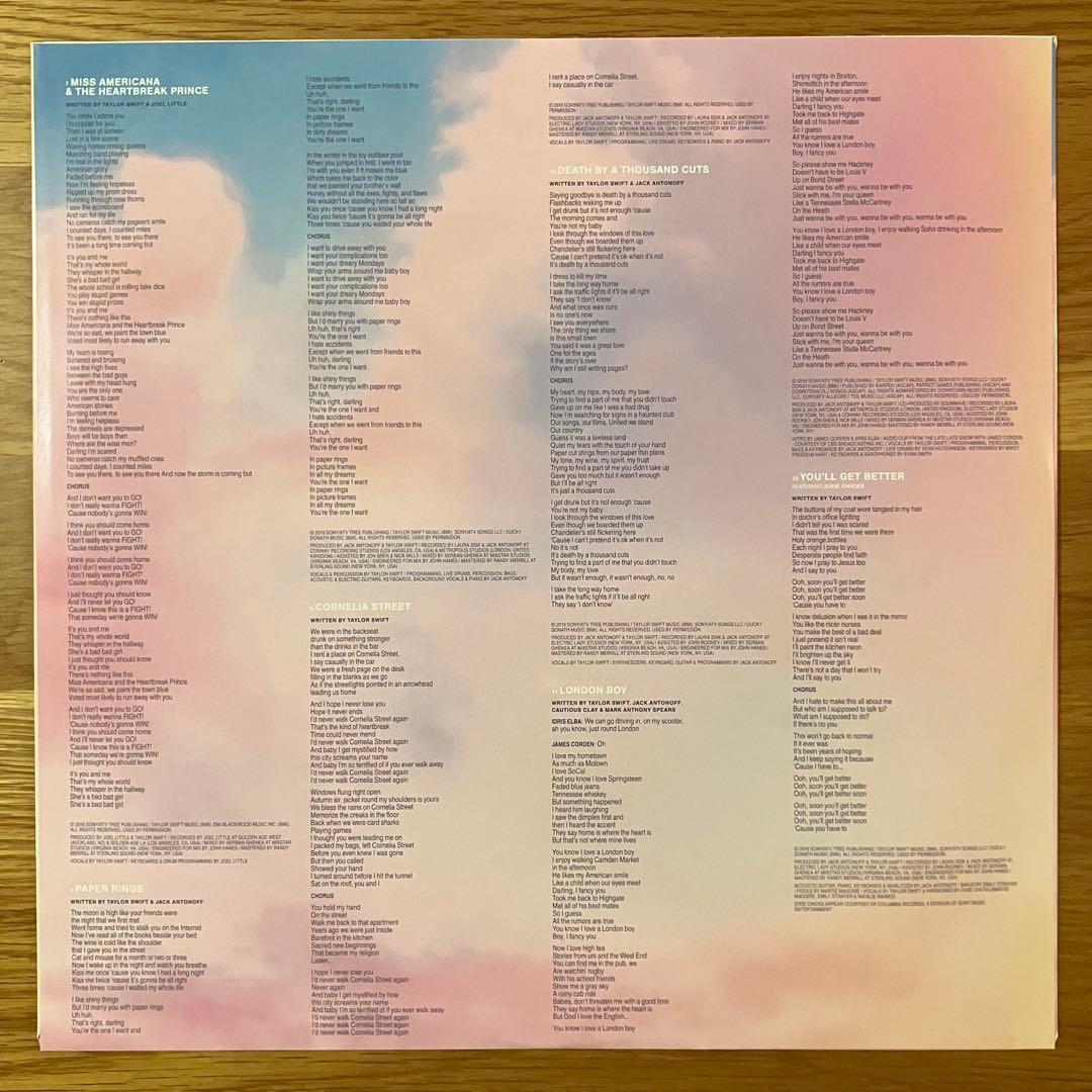 Taylor Swift – Lover アナログレコード LP