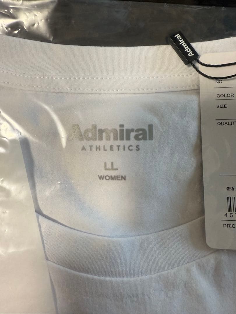 アドミラル2025秋冬アシンメトリーヘムスイッチTEE LLサイズ　新品タグ付き