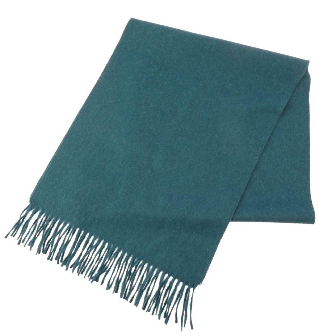 小物 The Inoue Brothers Brushed Scarf teal