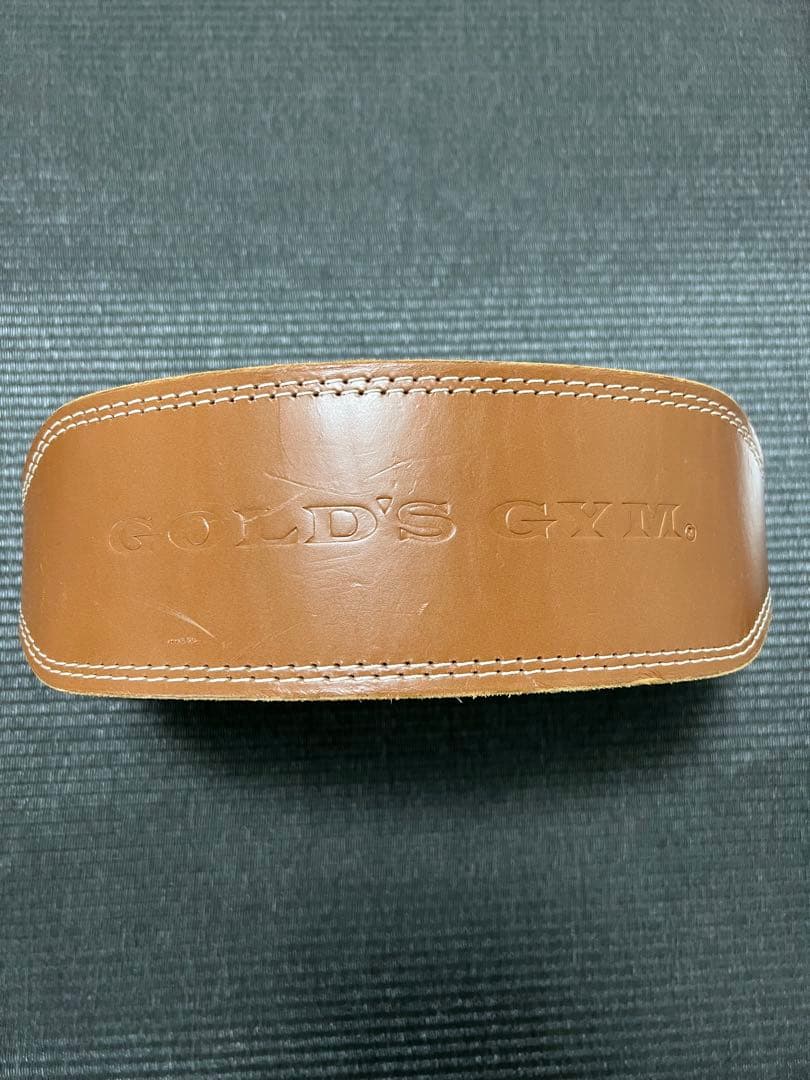 GOLD'S GYM パワーベルト ブラウン