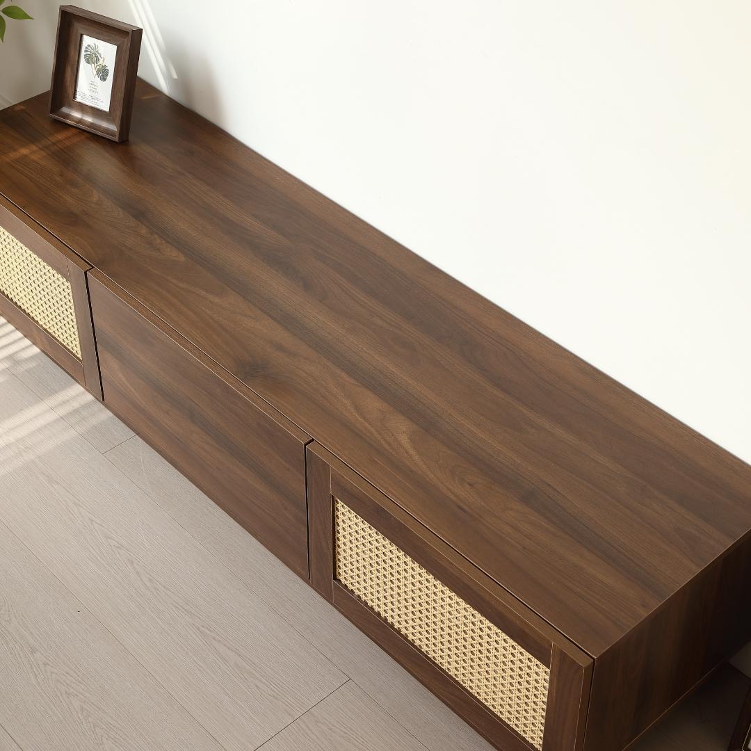 超人気！【幅150cm】テレビ台 ローボード 収納 テレビボード　BROWN