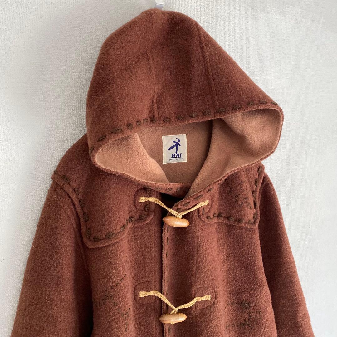 【HAI SPORTING GEAR】ビンテージ　ダッフルコート【M】ロング　毛