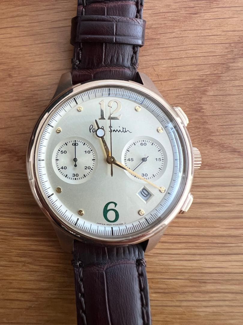 Paul Smith クロノグラフ 腕時計 ゴールド/ブラウン