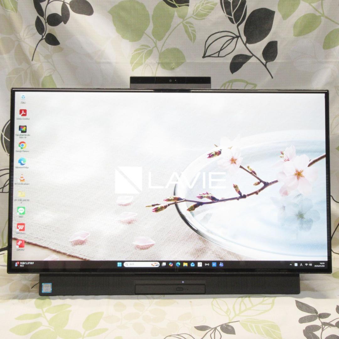 超大画面27インチWin11公式対応8世代Corei5/メ8/新品SSD/DVD