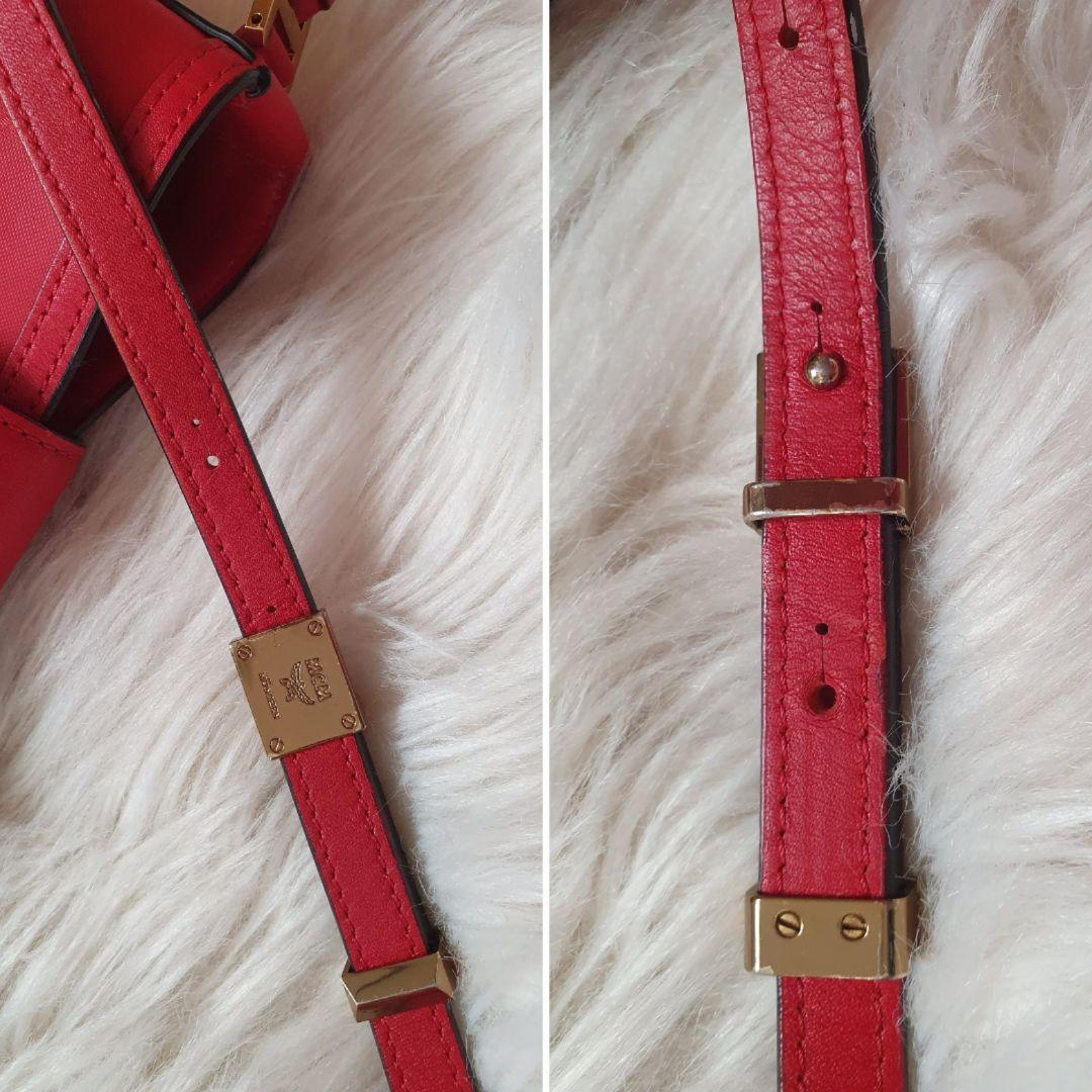 正規品ーMCM お洒落な赤いショルダーバッグ