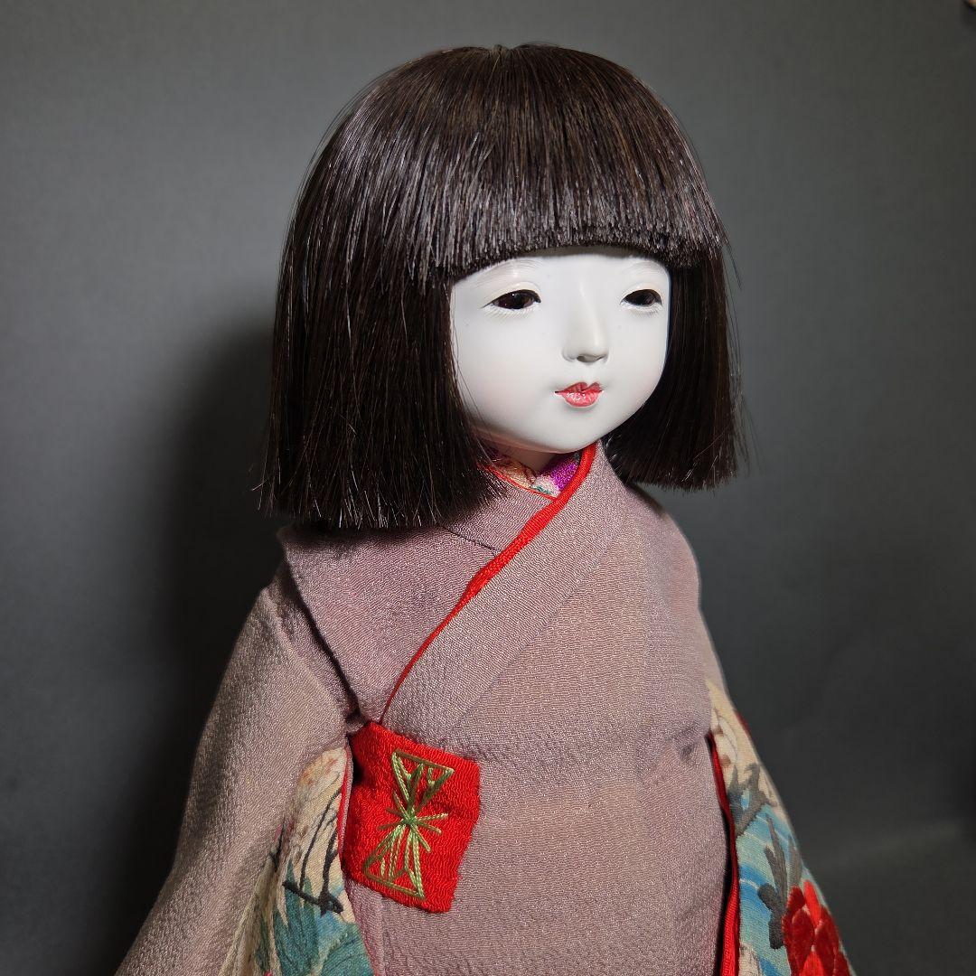 小さめな市松人形 　工房朋　春幸作　二人一緒に