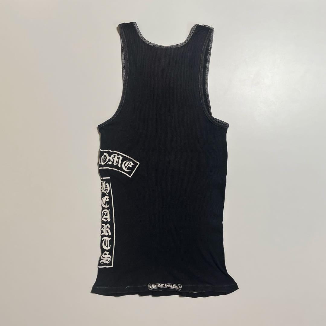 CHROME HEARTS タンクトップ ノースリーブ ブラック 初期タグ S