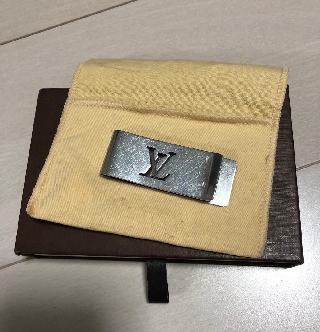 LOUIS VUITTON シルバー パンス ビエ シャンゼリゼ マネークリップ
