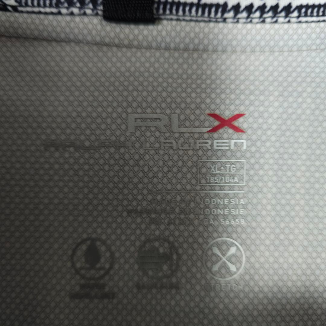 近年 RLX ポロラルフローレン グレンチェック柄撥水ブルゾンジャケット XL