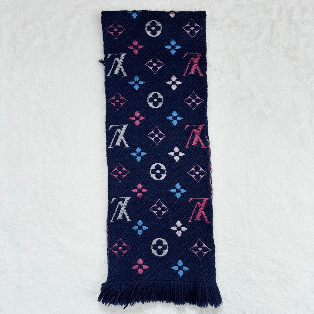 ルイヴィトン　エシャルプロゴマニア　レインボーモノグラム　マフラー　M70899