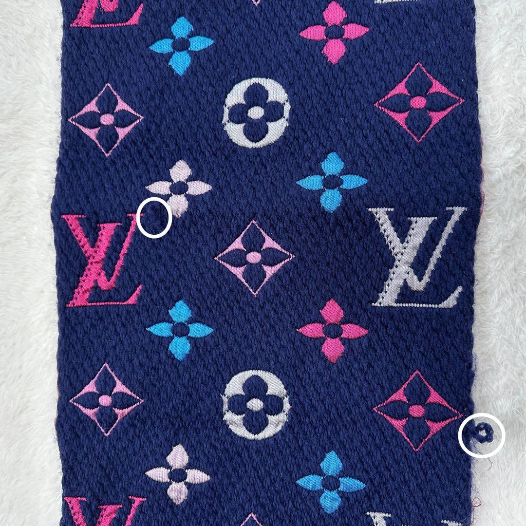 ルイヴィトン　エシャルプロゴマニア　レインボーモノグラム　マフラー　M70899