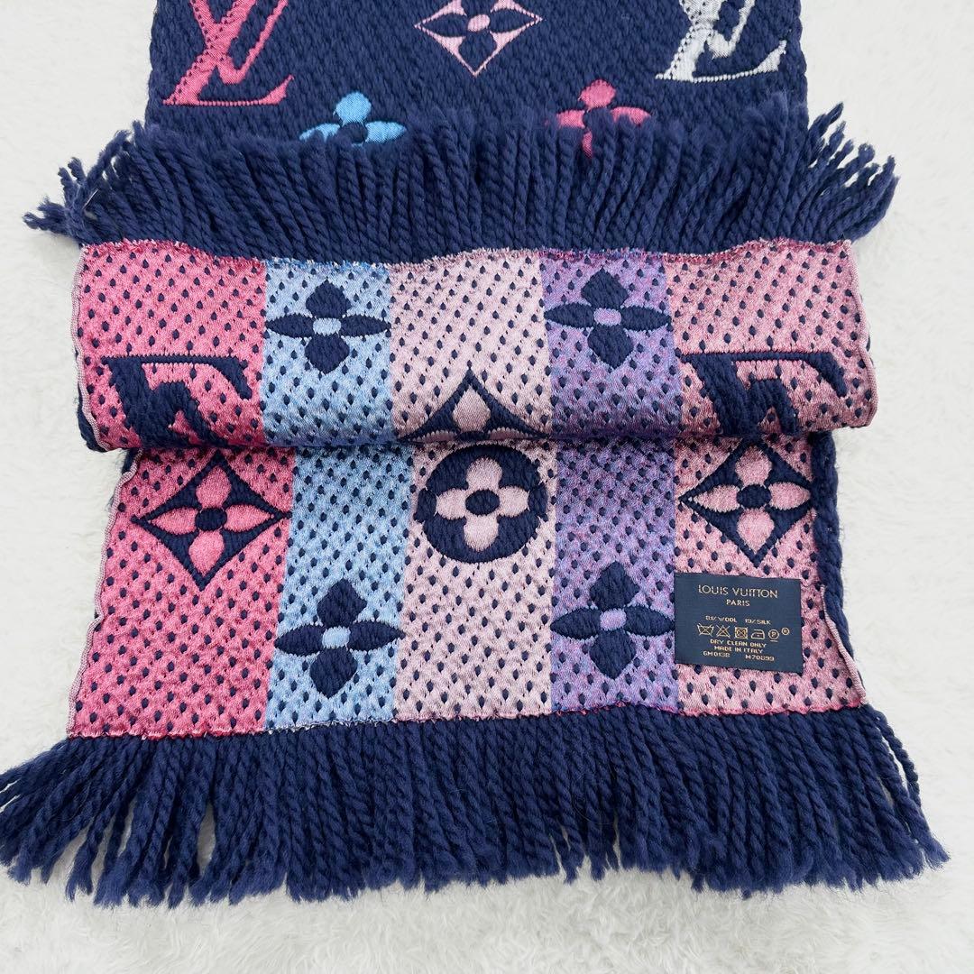 ルイヴィトン　エシャルプロゴマニア　レインボーモノグラム　マフラー　M70899
