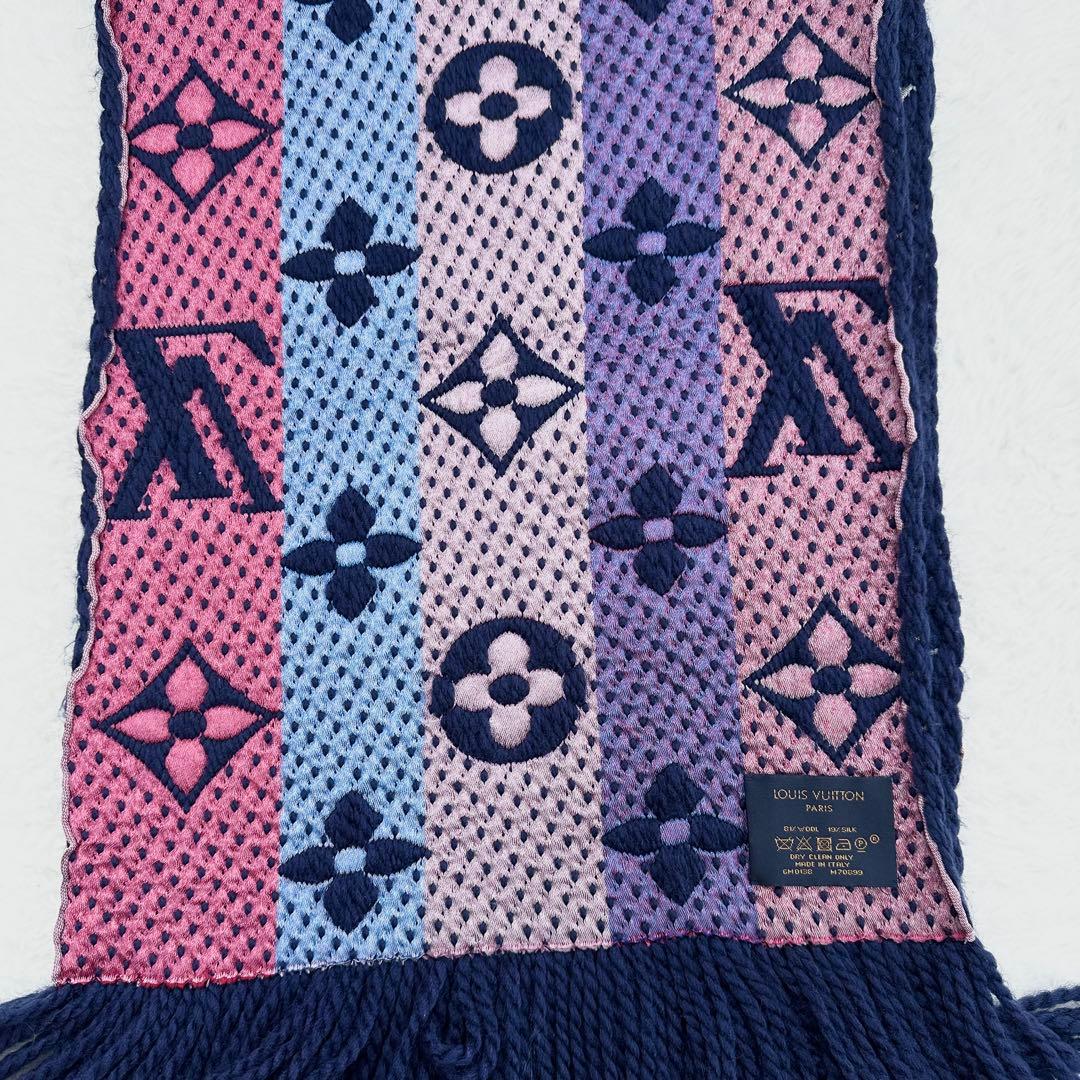 ルイヴィトン　エシャルプロゴマニア　レインボーモノグラム　マフラー　M70899