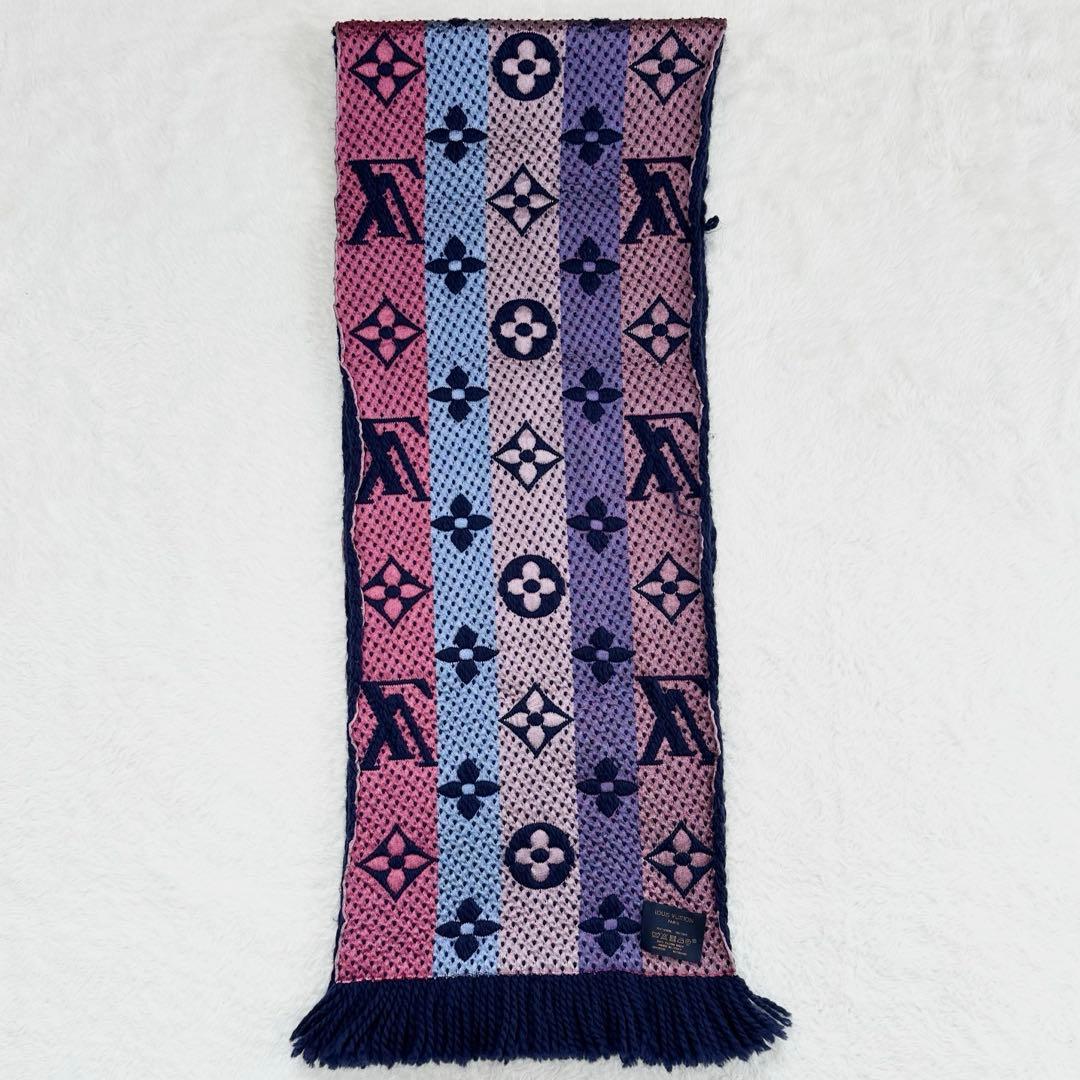 ルイヴィトン　エシャルプロゴマニア　レインボーモノグラム　マフラー　M70899