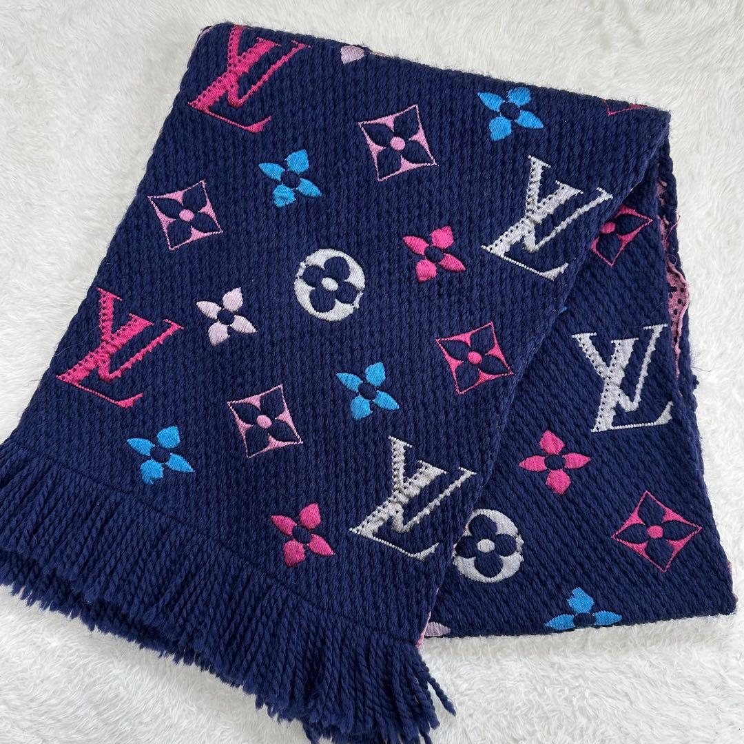 ルイヴィトン　エシャルプロゴマニア　レインボーモノグラム　マフラー　M70899