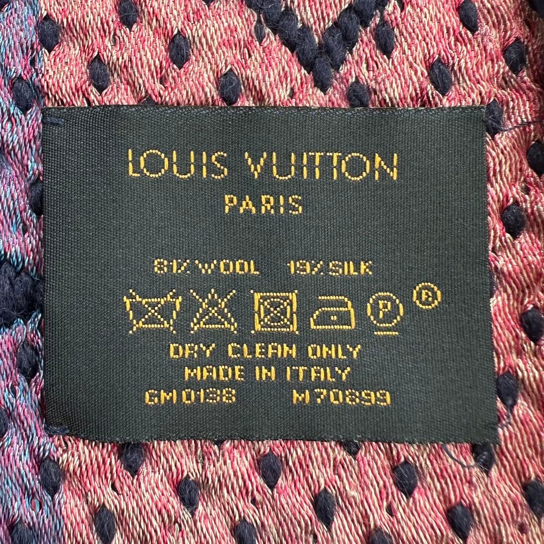 ルイヴィトン　エシャルプロゴマニア　レインボーモノグラム　マフラー　M70899