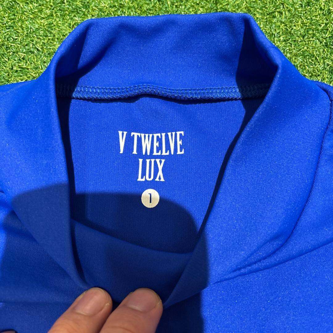 V TWELVE LUX ゴルフシャツ 青 Mサイズ