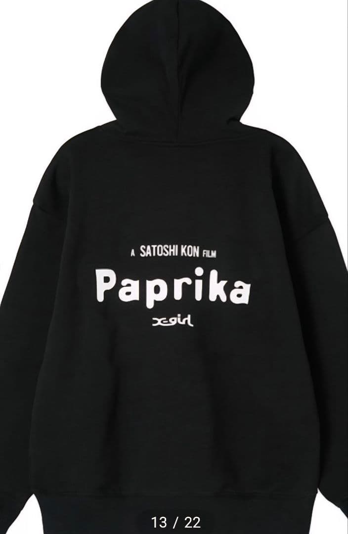X-girl　Paprika 　コラボ　パーカー 黒　新品未使用未開封　Sサイズ