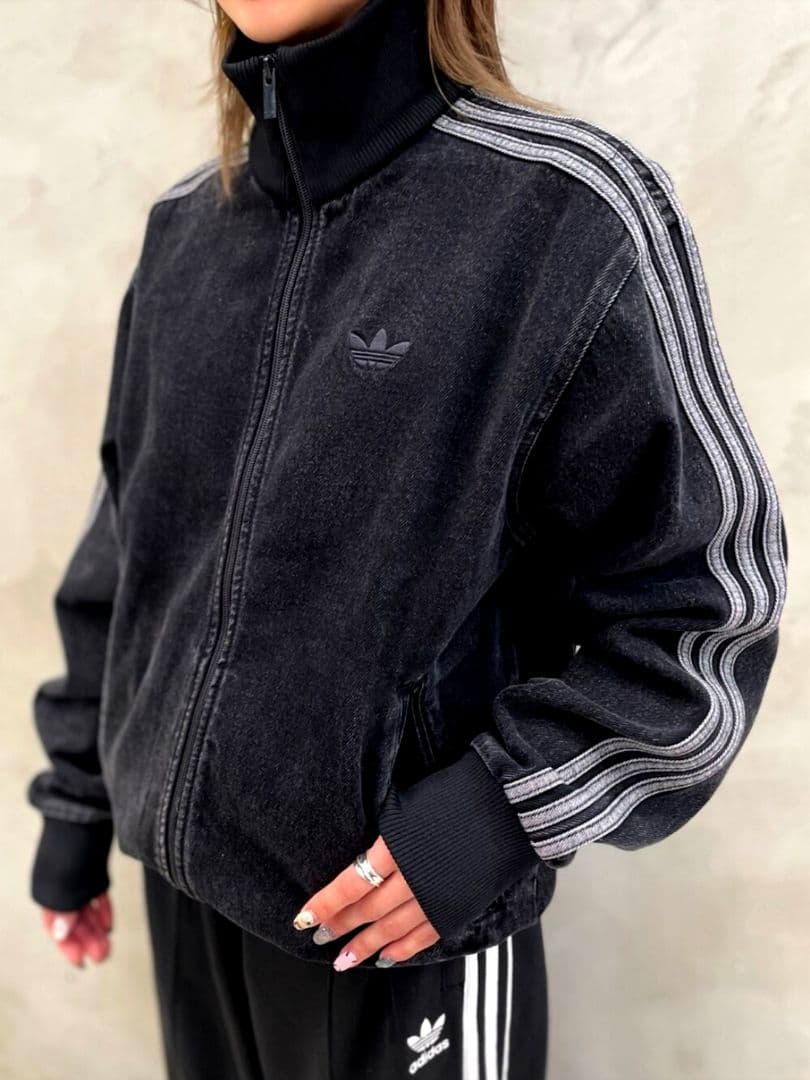 黒4XL★デニムファイヤーバードトラックジャケット★Gジャン★男女★新品未使用