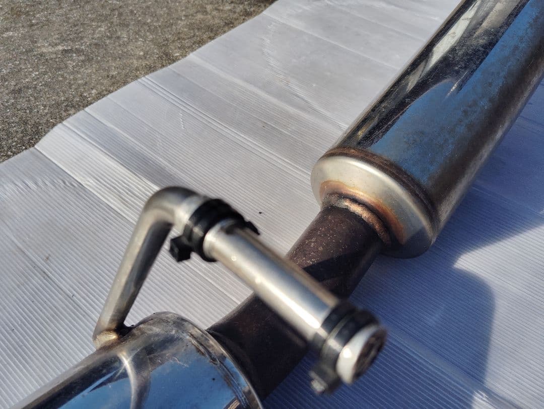 ステンレス シングルストレート出し マフラー トヨタbBやイストやシエンタ