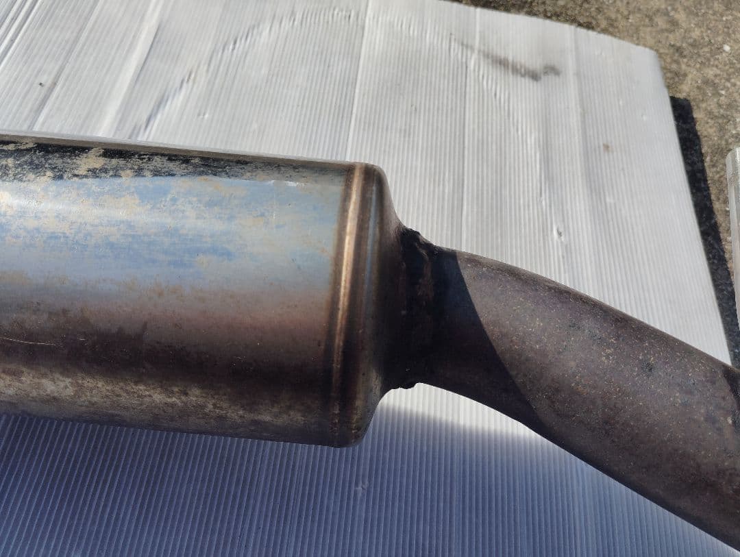 ステンレス シングルストレート出し マフラー トヨタbBやイストやシエンタ