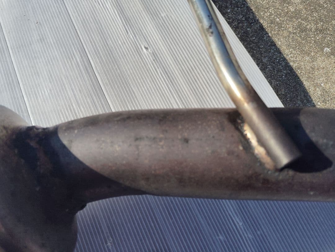 ステンレス シングルストレート出し マフラー トヨタbBやイストやシエンタ