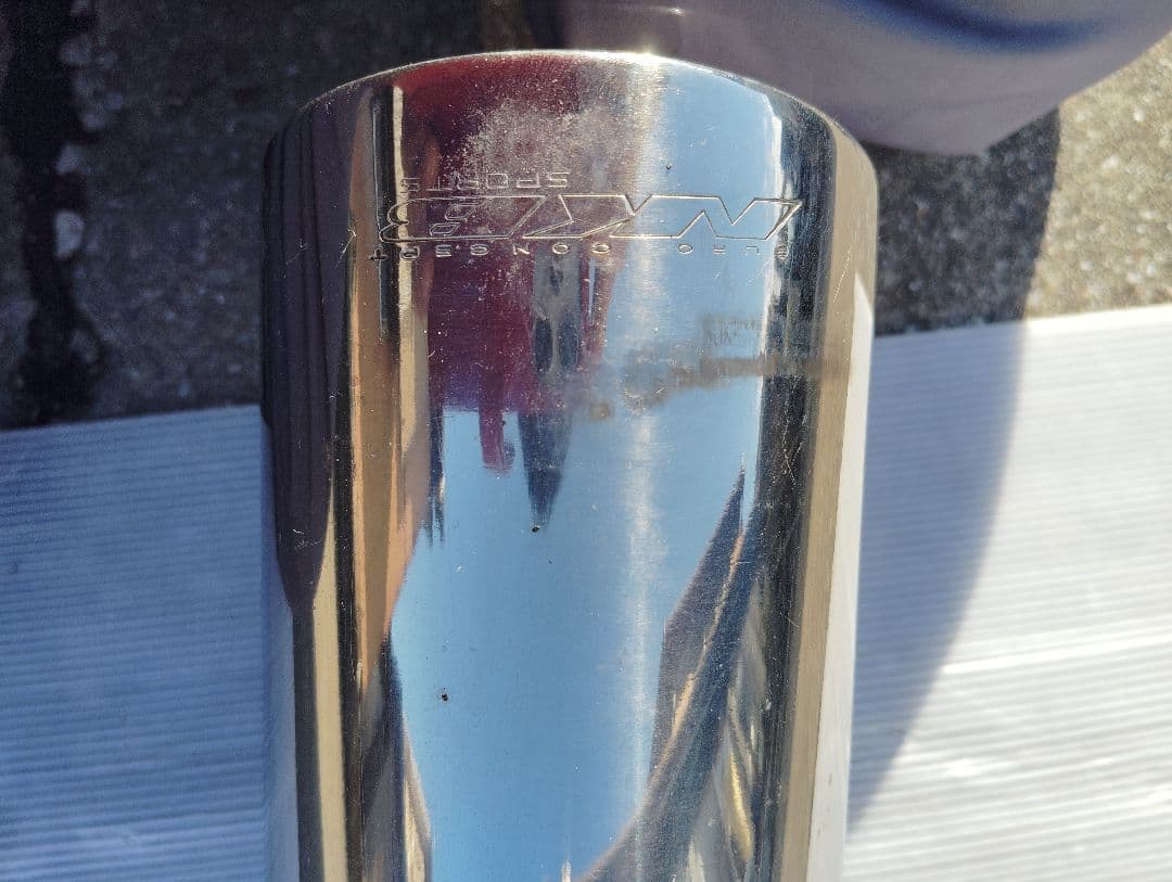 ステンレス シングルストレート出し マフラー トヨタbBやイストやシエンタ