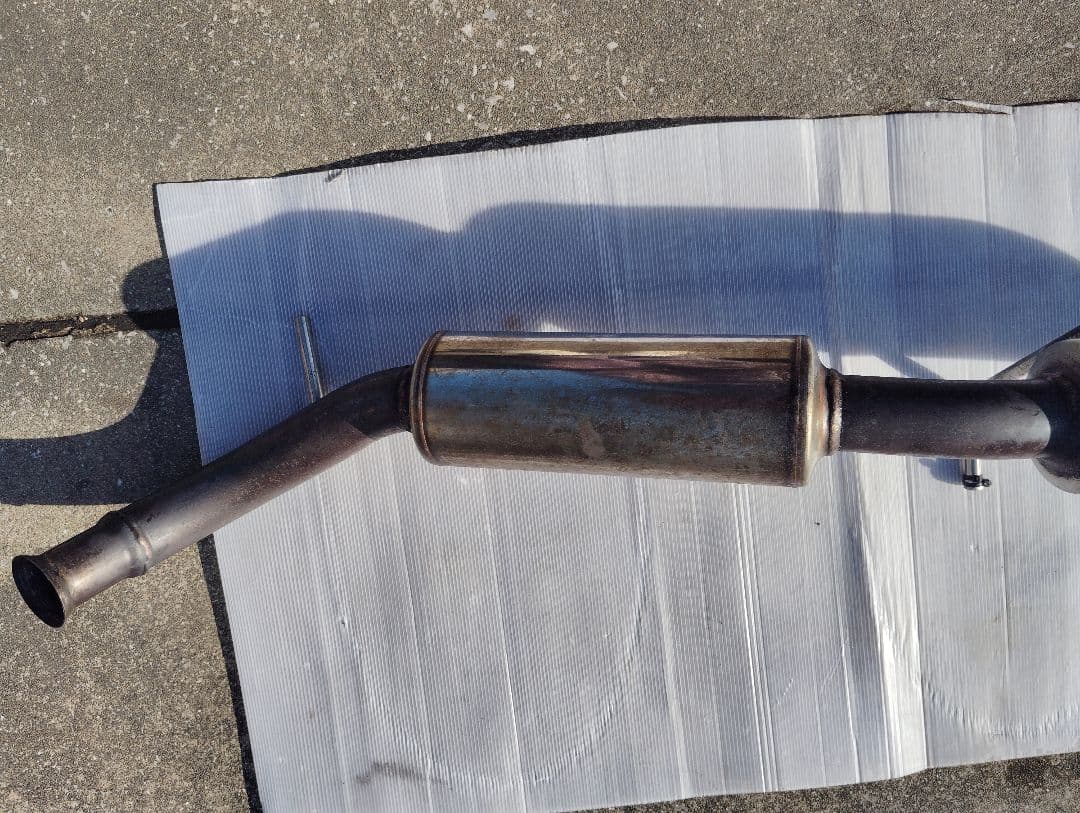 ステンレス シングルストレート出し マフラー トヨタbBやイストやシエンタ