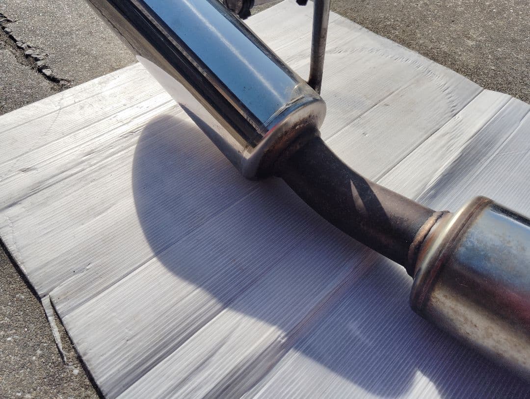 ステンレス シングルストレート出し マフラー トヨタbBやイストやシエンタ