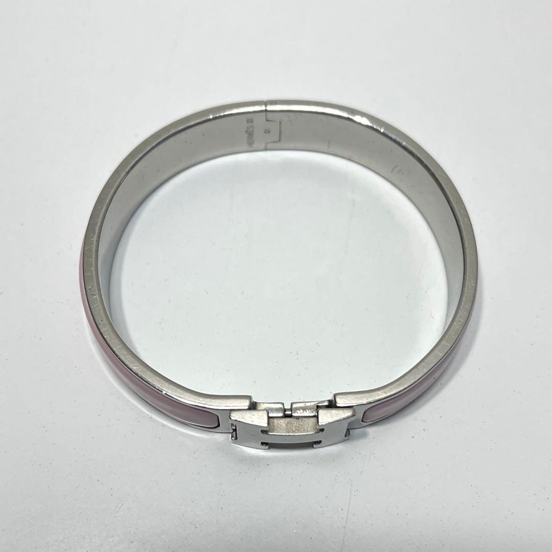 HERMES ピンクエナメルバングル