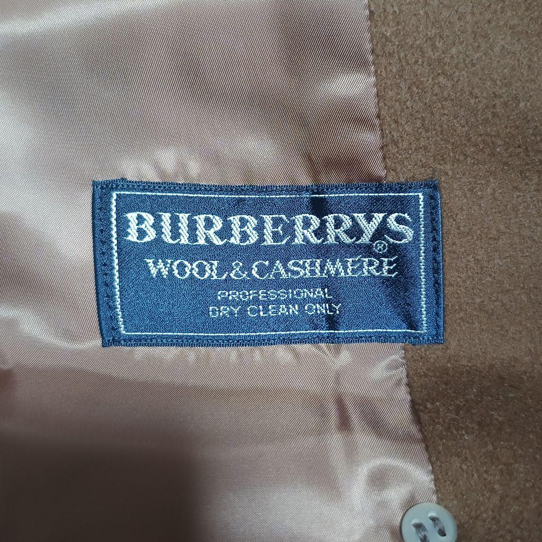 【美品】BURBERRY ウール カシミアロングコート ダブルブレスト
