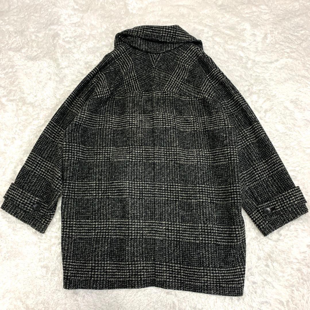 2024AW✨スピックアンドスパン Wスライバーチェックハーフコート