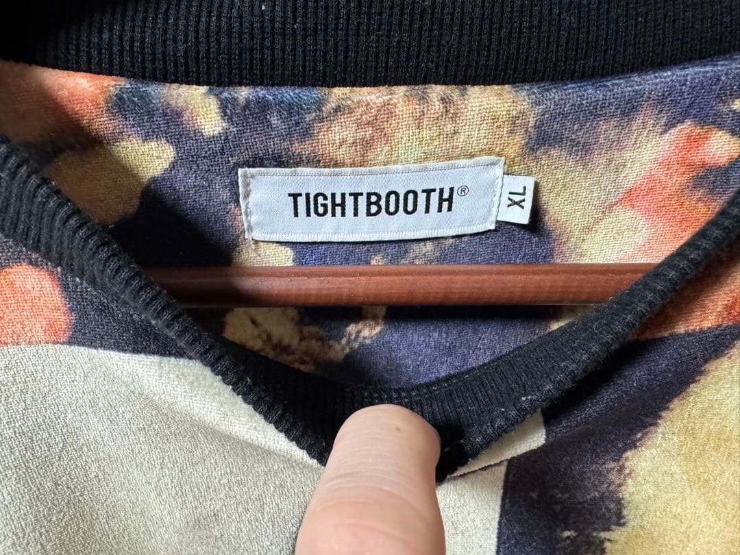 TIGHTBOOTH XL 抽象パターン 長袖カットソー